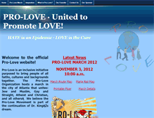Tablet Screenshot of pro-love.org